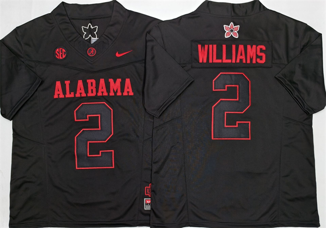 Men's Alabama Crimson Tide #2 Ryan Williams Black 2026 F.U.S.E  Stitched Football Jersey